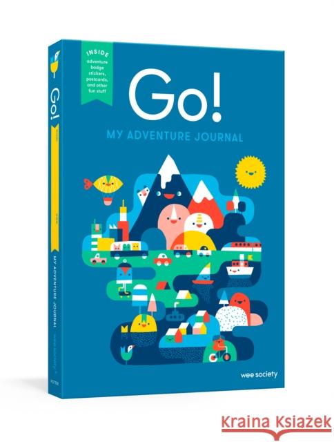 Go! Blue: A Kids' Interactive Travel Diary and Journal Society Wee 9781524763015 Clarkson Potter Publishers - książka