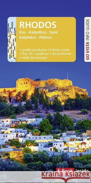 GO VISTA: Reiseführer Rhodos Bötig, Klaus 9783961418749 Vista Point Verlag - książka