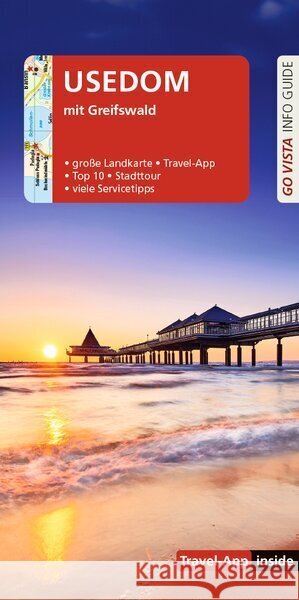 GO VISTA: Reiseführer Usedom mit Greifswald Kalmar, Eszter, Berger, Christine 9783961418763 Vista Point Verlag - książka