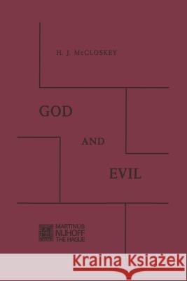 God and Evil Henry Joh Henry John Maccloskey 9789401501620 Springer - książka