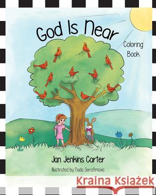 God Is Near Coloring Book Jan Jenkins Carter Nada Serafimovic 9781537324715 Createspace Independent Publishing Platform - książka