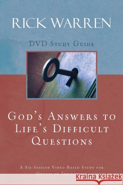 God's Answers to Life's Difficult Questions Bible Study Guide Warren, Rick 9780310326922 Zondervan - książka