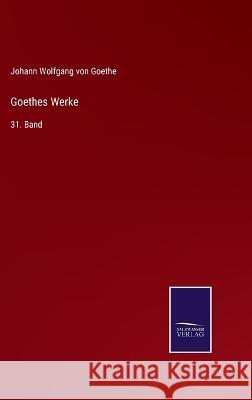 Goethes Werke: 31. Band Johann Wolfgang Von Goethe 9783375048938 Salzwasser-Verlag - książka