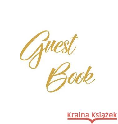 Gold Guest Book, Weddings, Anniversary, Party's, Special Occasions, Wake, Funeral, Memories, Christening, Baptism, Visitors Book, Guests Comments, Vac Publishing, Lollys 9781912641659 Lollys Publishing - książka