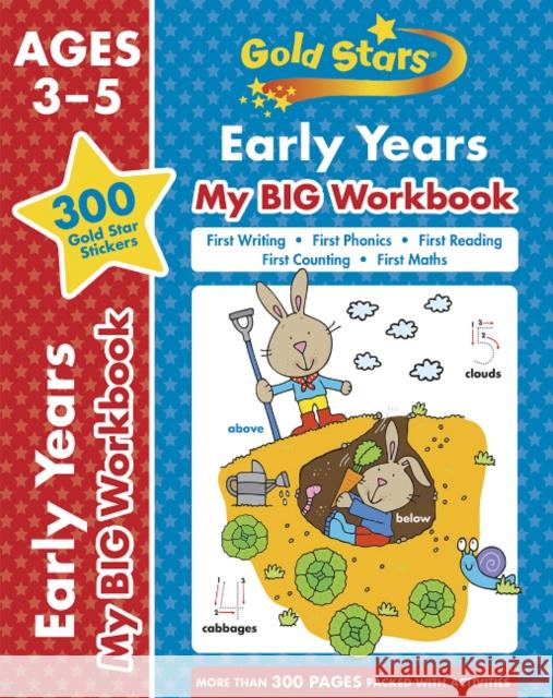 Gold Stars Early Years My BIG Workbook (Includes 300 gold star stickers, Ages 3 - 5) Cottage Door Press 9781646380268 Cottage Door Press - książka