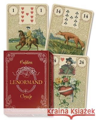Golden Lenormand Oracle Lo Scarabeo 9780738756899 Llewellyn Publications - książka