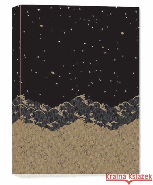 Golden Waves Dotted Hardcover Journal: Blank Notebook with Ribbon Bookmark Tuttle Studio 9780804855686 Tuttle Publishing - książka