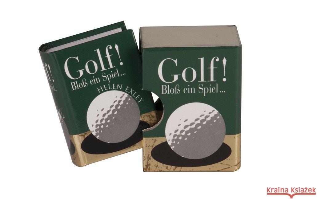 Golf! Bloß ein Spiel . . . : Minibuch im Schuber Exley, Helen 9783954088010 Edition XXL - książka