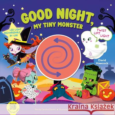Good Night, My Tiny Monster David Hawcock 9781641244787 Happy Fox Books - książka