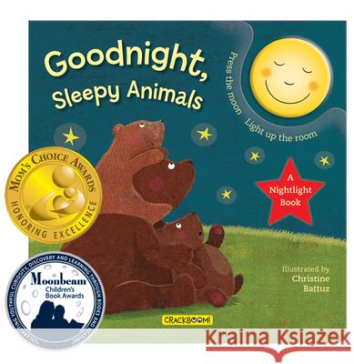 Goodnight, Sleepy Animals: A Nightlight Book Christine Battuz 9782897183387 Crackboom! Books - książka