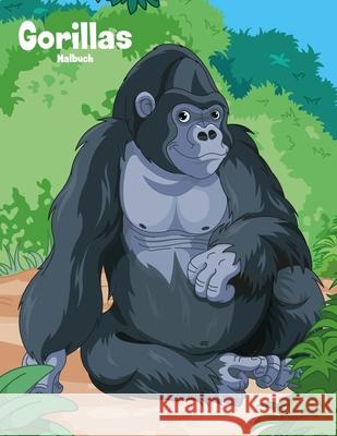 Gorillas-Malbuch 1 Nick Snels 9781981609192 Createspace Independent Publishing Platform - książka