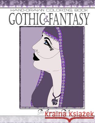 Gothic and Fantasy Adult Coloring Book Emerian Rich 9781523792115 Createspace Independent Publishing Platform - książka