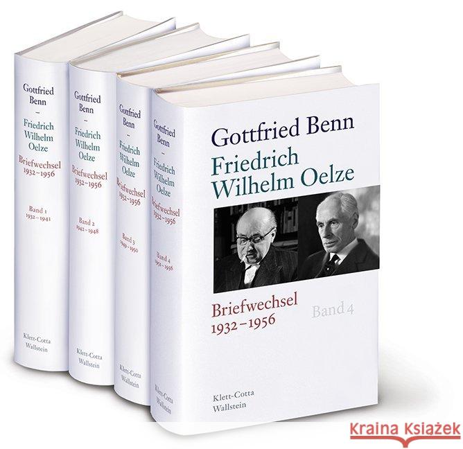 Gottfried Benn - Friedrich Wilhelm Oelze, 4 Bde. : Briefwechsel 1932-1956 Benn, Gottfried; Oelze, Friedrich Wilhelm 9783835318267 Wallstein - książka