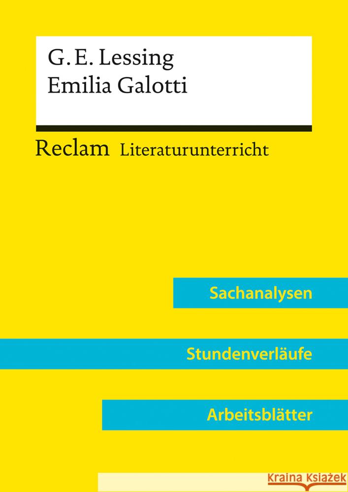 Gotthold Ephraim Lessing: Emilia Galotti (Lehrerband) Bekes, Peter 9783150158166 Reclam, Ditzingen - książka