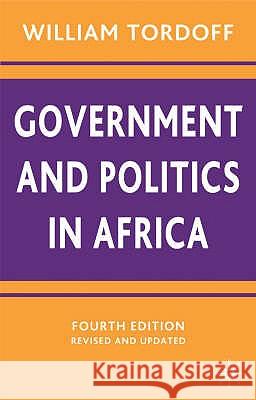 Government and Politics in Africa W Tordoff 9780333964392  - książka