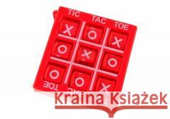 Gra kółko i krzyżyk 4,5 cm czerwona  5905679075463 Leantoys - książka