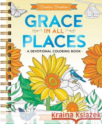 Grace in All Places: A Devotional Coloring Book Jen Thompson 9798881602376 Andrews McMeel Publishing - książka