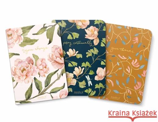 Gracelaced Lined Notebooks, Set of 3, Rejoice, Pray, Give Ruth Chou Simons 9780736982597 Harvest House Publishers - książka