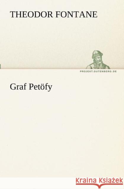 Graf Petöfy Fontane, Theodor 9783842407220  - książka