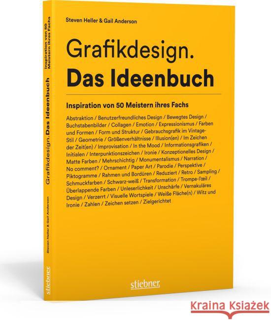 Grafikdesign. Das Ideenbuch : Inspiration von 50 Meistern ihres Fachs Heller, Steven; Anderson, Gail 9783830714354 Stiebner - książka