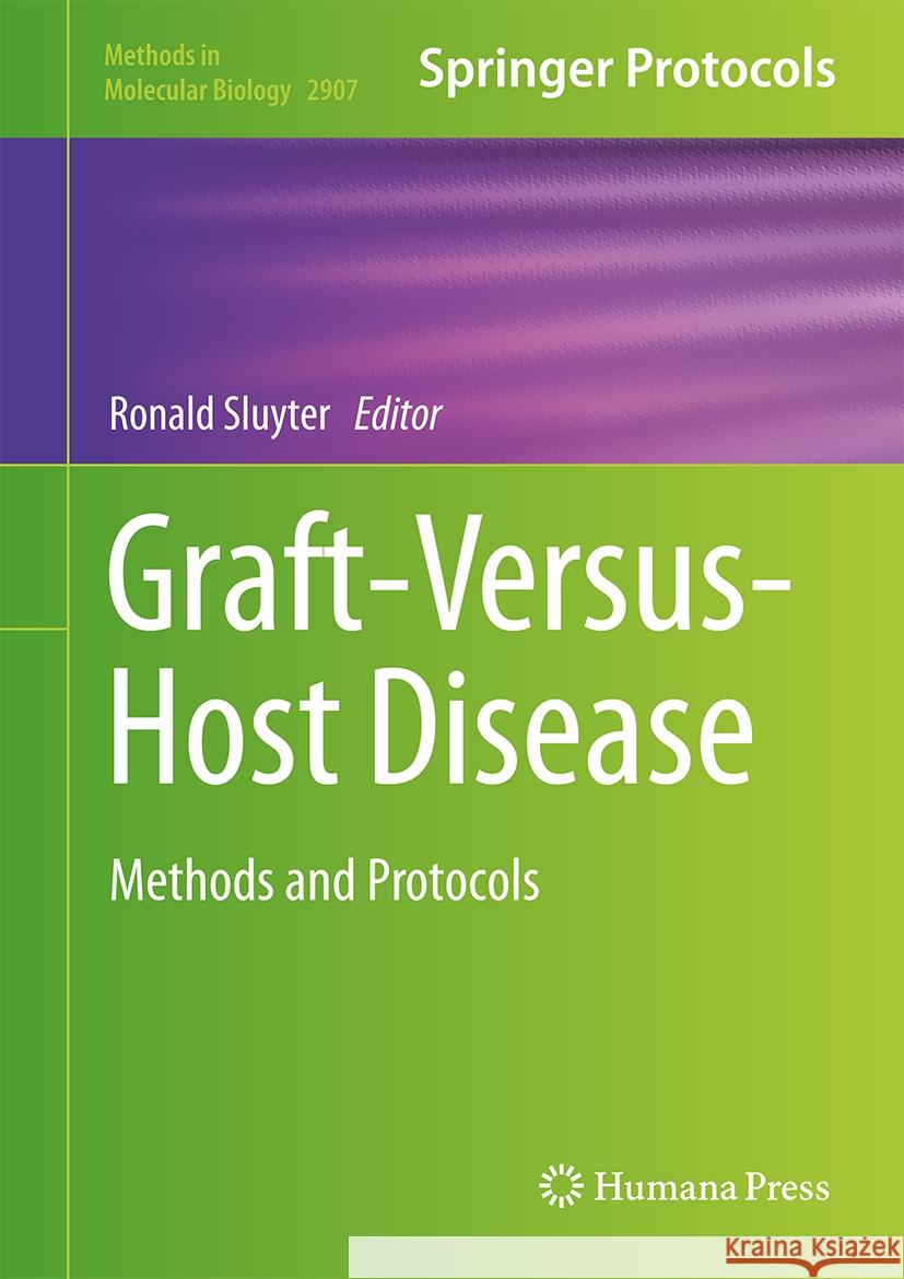 Graft-Versus-Host Disease: Methods and Protocols Ronald Sluyter 9781071644294 Humana - książka