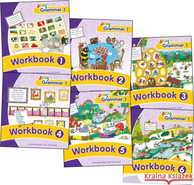 Grammar 1 Workbooks 1-6: In Precursive Letters (British English edition) Sue Lloyd 9781844144631 Jolly Learning Ltd - książka