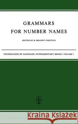Grammars for Number Names H. Brand 9789027700230 Springer - książka