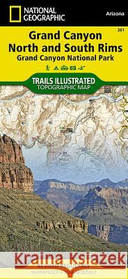 Grand Canyon, North and South Rims Map [Grand Canyon National Park] National Geographic Maps 9781566954952 SOS FREE STOCK - książka