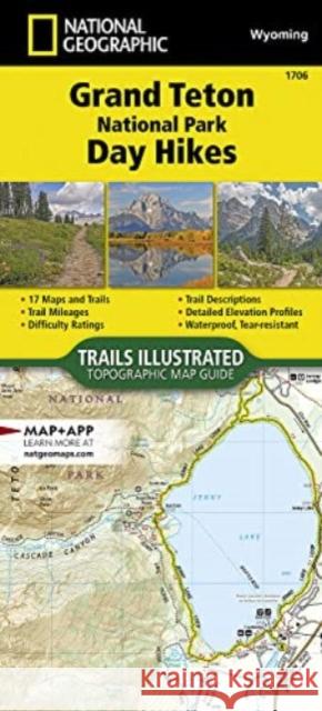 Grand Teton National Park Day Hikes Map National Geographic Maps - Trails Illust 9781566958059 National Geographic Maps - książka