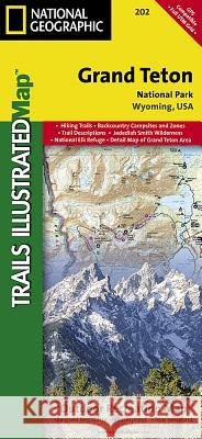 Grand Teton National Park Map National Geographic Maps 9781566954372 Not Avail - książka