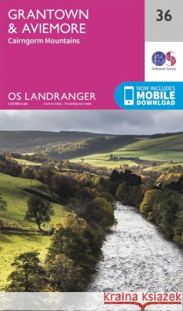 Grantown, Aviemore & Cairngorm Mountains Ordnance Survey 9780319261347 Ordnance Survey - książka