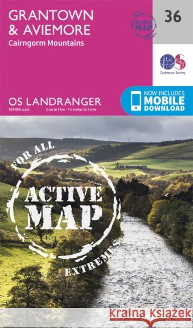 Grantown, Aviemore & Cairngorm Mountains Ordnance Survey 9780319473597 Ordnance Survey - książka