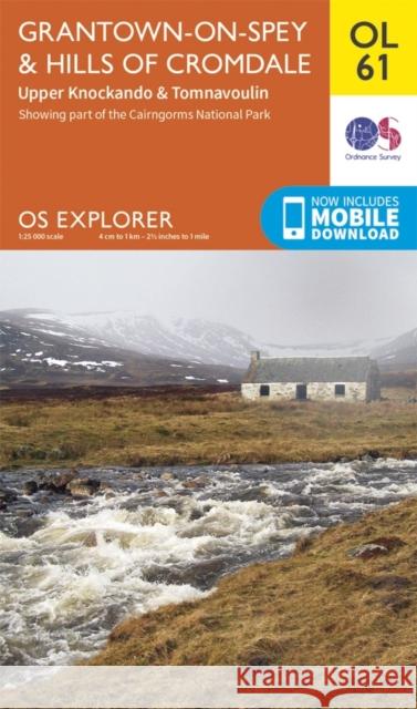 Grantown-on-Spey & Hills of Cromdale, Upper Knockando & Tomnavoulin Ordnance Survey 9780319243008 Ordnance Survey - książka