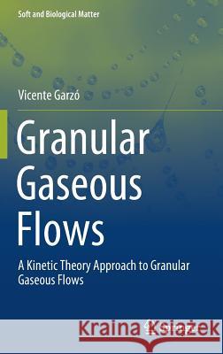 Granular Gaseous Flows: A Kinetic Theory Approach to Granular Gaseous Flows Garzó, Vicente 9783030044435 Springer - książka