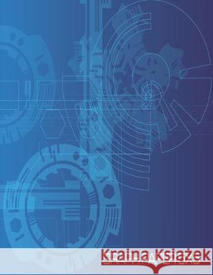 Graph Paper 5x5: 8.5 x 11 150 page 5 x 5 graph paper. Schematic futuristic front cover. Perfect for drafting students and gamers. Jd Books 9781707296484 Independently Published - książka