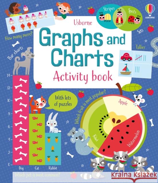 Graphs and Charts Activity Book Darran Stobbart 9781474960472 Usborne Publishing Ltd - książka