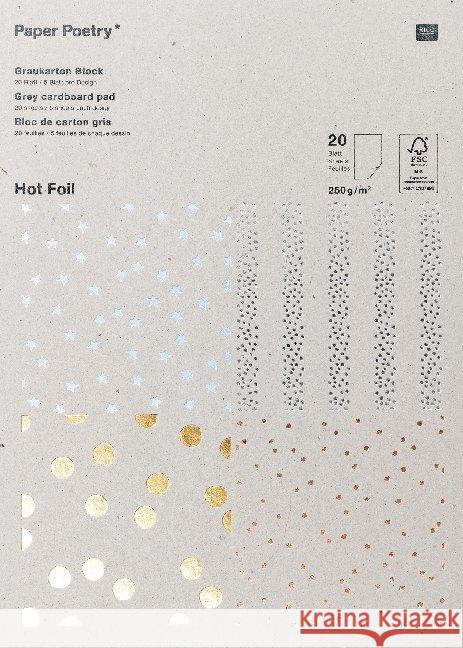 Graukartonblock, Hot Foil  4051271399252 RICO-Design tap - książka