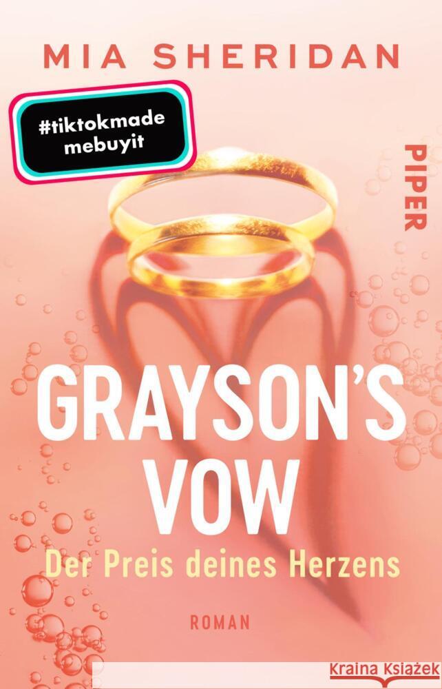 Grayson´s Vow. Der Preis deines Herzens Sheridan, Mia 9783492507981 between pages by Piper - książka