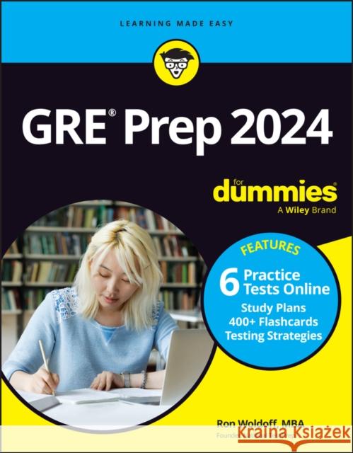 GRE Prep 2024 For Dummies with Online Practice Ron Woldoff 9781394183371 John Wiley & Sons Inc - książka