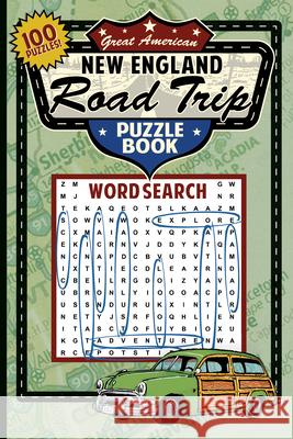 Great American New England Road Trip Puzzle Book Applewood Books 9781945187179 Grab a Pencil Press - książka