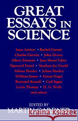 Great Essays in Science Martin Gardner 9780879758530 Prometheus Books - książka