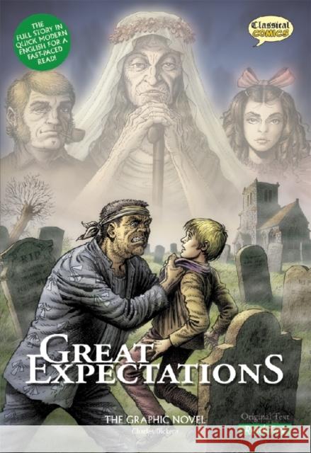 Great Expectations The Graphic Novel: Quick Text Charles Dickens 9781906332112 Classical Comics - książka