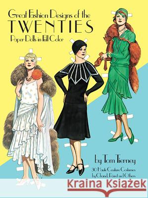 Great Fashion Designs of the Twenties Paper Dolls in Full Colour Tom Tierney 9780486244822 Dover Publications Inc. - książka