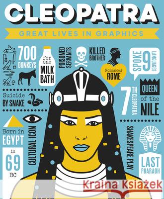 Great Lives in Graphics: Cleopatra  9781787081017 Button Books - książka