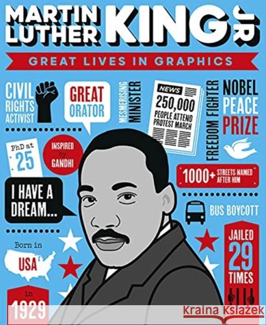 Great Lives in Graphics: Martin Luther King Books Button   9781787080560 Button Books - książka