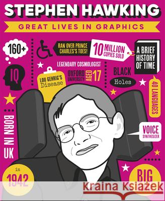 Great Lives in Graphics: Stephen Hawking  9781787081031 Button Books - książka