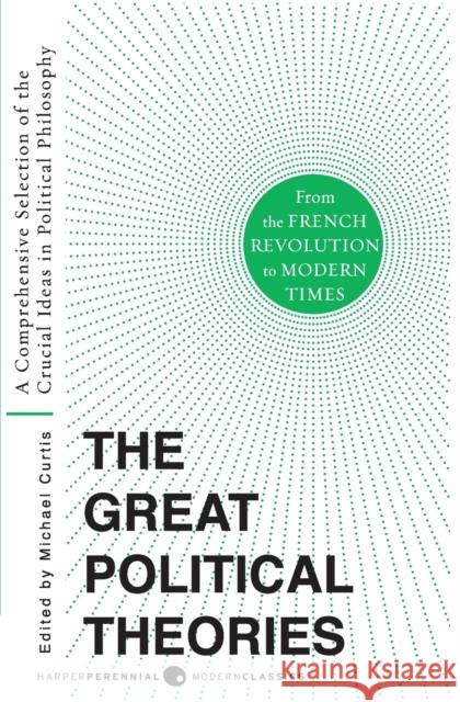 Great Political Theories V.2: A Comprehensive Selection of the Crucial Ideas in Political Philosophy from the French Revolution to Modern Times M. Curtis Michael Curtis 9780061351372 Harper Perennial Modern Classics - książka