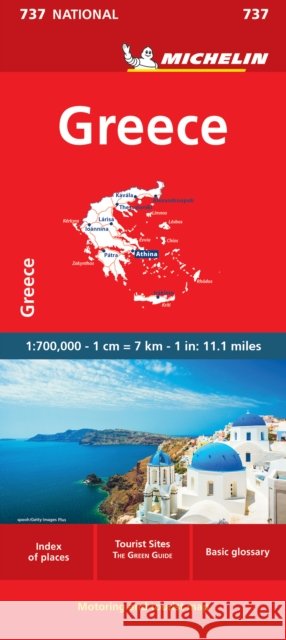 Greece - Michelin National Map 737: Map Michelin 9782067172012 Michelin Editions des Voyages - książka
