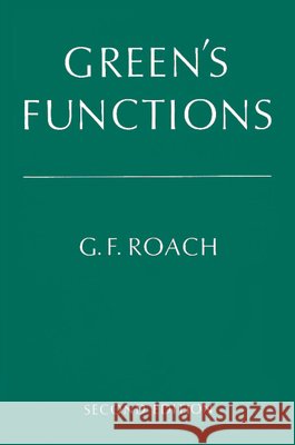 Green's Functions G. F. Roach G. F. Roach 9780521282888 Cambridge University Press - książka