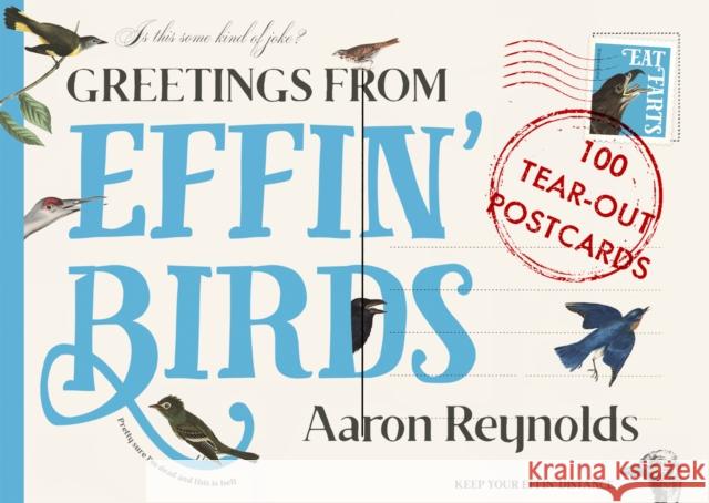 Greetings from Effin' Birds: 100 Tear-Out Postcards Aaron Reynolds 9781800180581 Unbound - książka